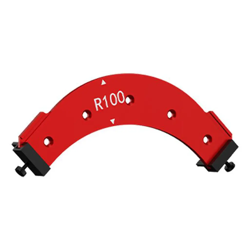 5Pcs Arc Angle Positioning Template 5 Size Cutting Auxiliary Aluminum Alloy Corner Trimming Templates Precise for Furniture