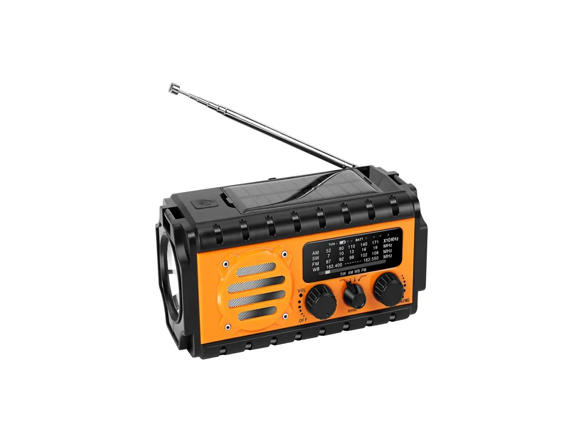 20000mAh Portable Emergency Solar Power Radio Hand Crank Charging AM/FM Weather Radio Led Reading Flashlight Bank Phone Charger