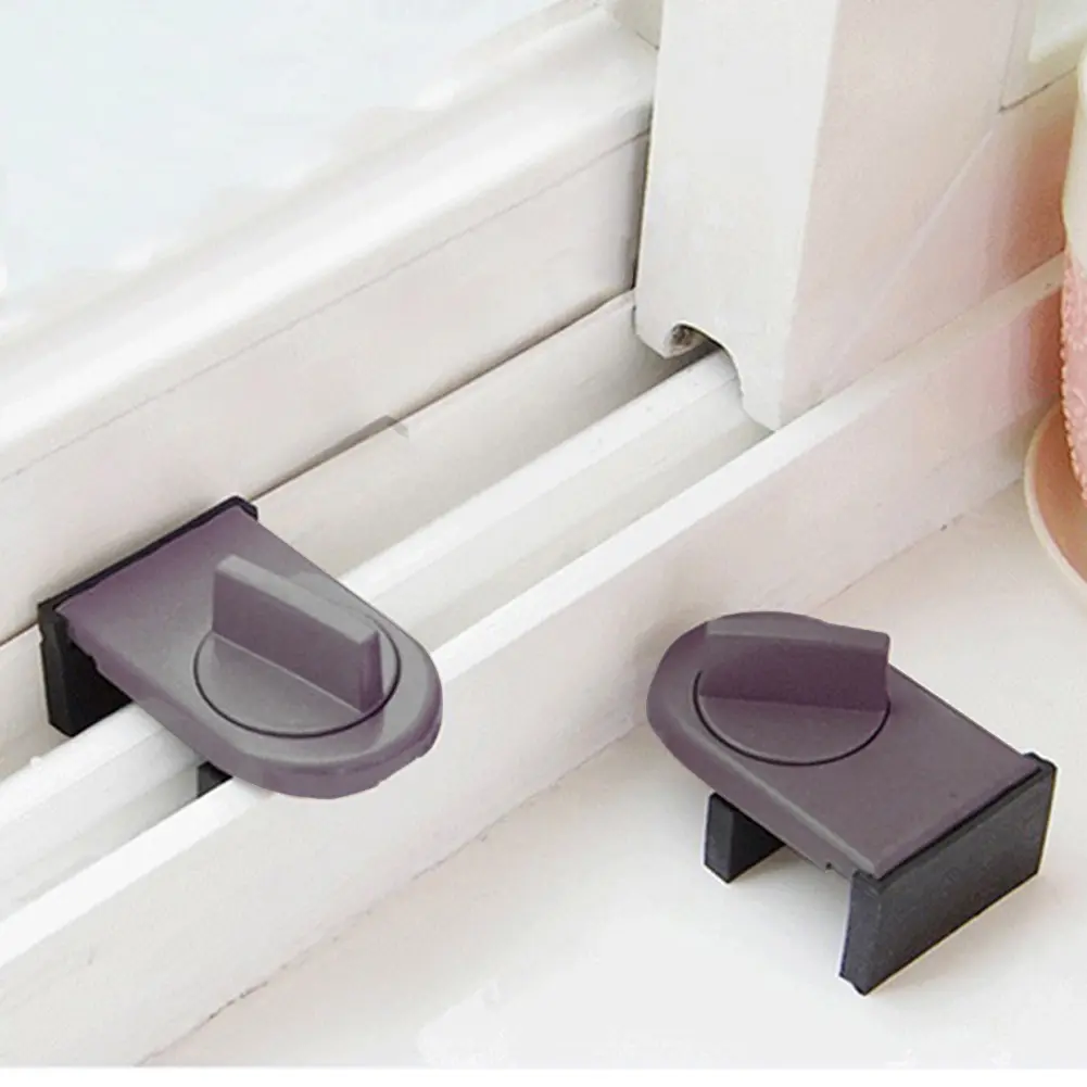 Sliding Sash Stopper Cabinet Locks Straps Doors Security Anti-theft lock Window Sliding Door Kids Child Safety Doors Lock