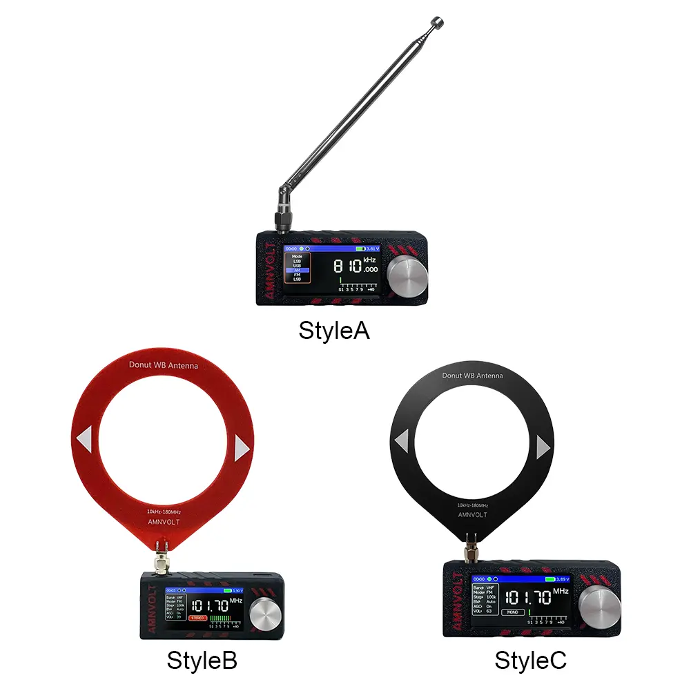 SI4732 0.5-108mhz LSB USB AM FM FM/AM Radio 1.9inch IPS Screen Mini Pocket Radio HF SW MW VHF Radio All Band Radio Receiver