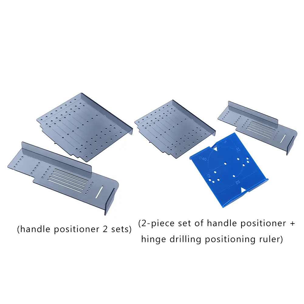 2pcs Cabinet Handle Template with Positioning Ruler Cabinet Hole Opener Locator Template Handle Hole Locator Cabinet Hardware