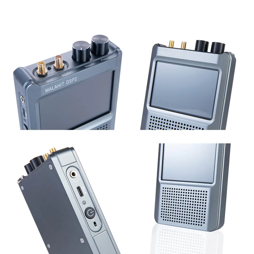 New Firmware 10kHz-380MHz 404MHz-2GHz Malahit-DSP2 2.40 DSP SDR Malahiteam Receiver Radio Receiver 3.5 inch Touch LCD Screen