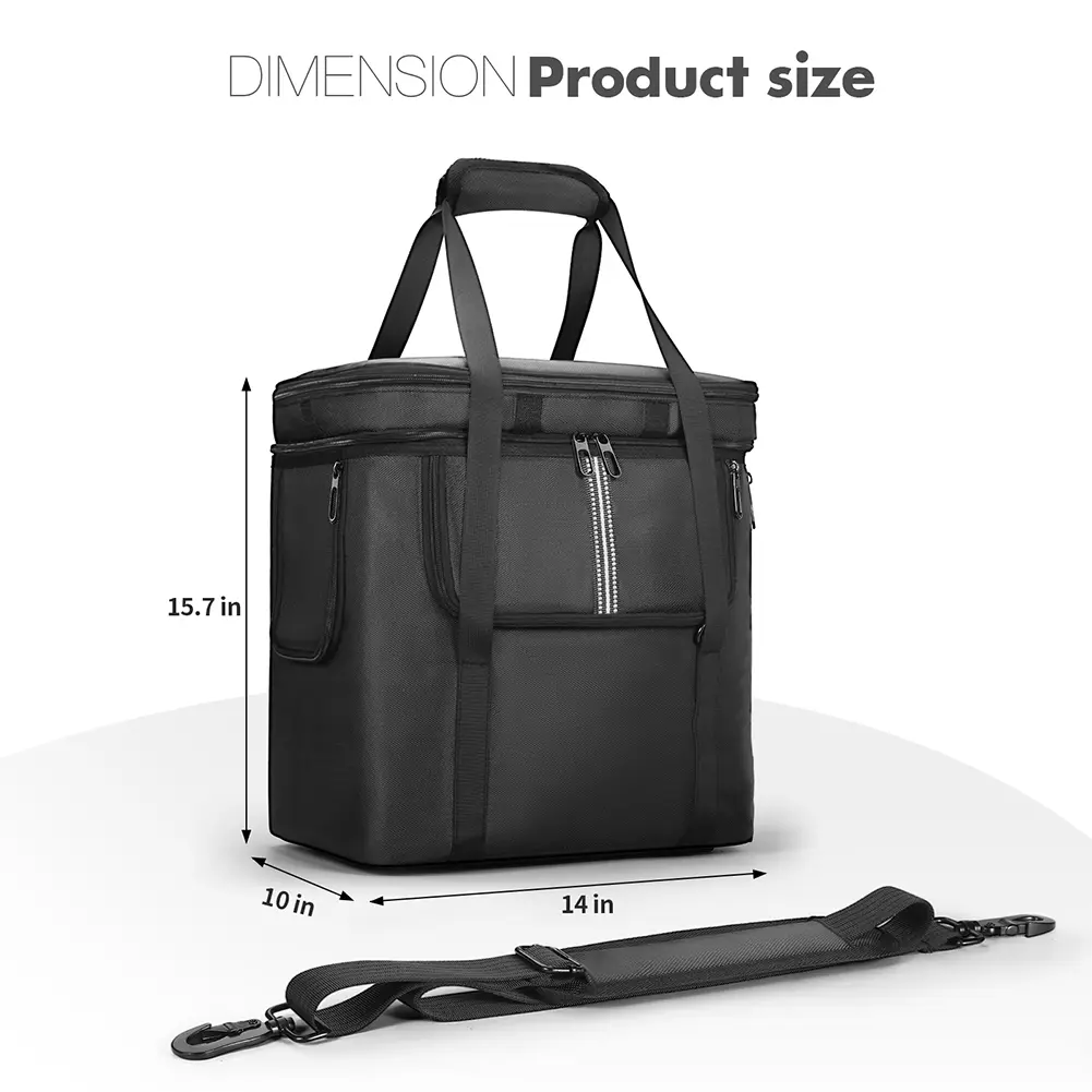 Carrying Case for BLUETTI Portable Power Station AC180 Bag Protective Case Waterproof Anti-drop with Shoulder Strap & Handle
