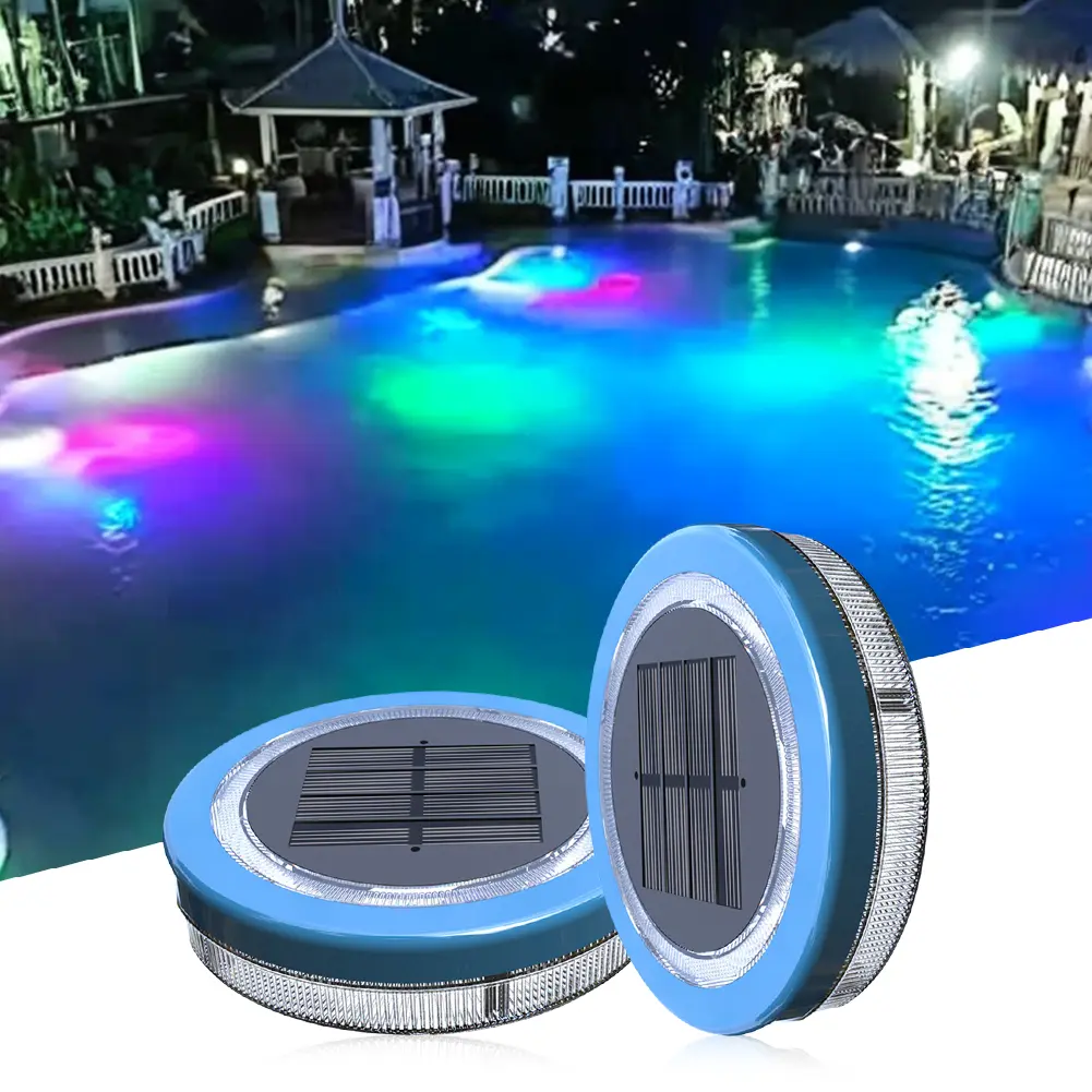 Solar Floating Pool Light Waterproof Swimming Pool Lamp Upgraded LED Garden Underwater Floating Light Outdoor Decorative Lights