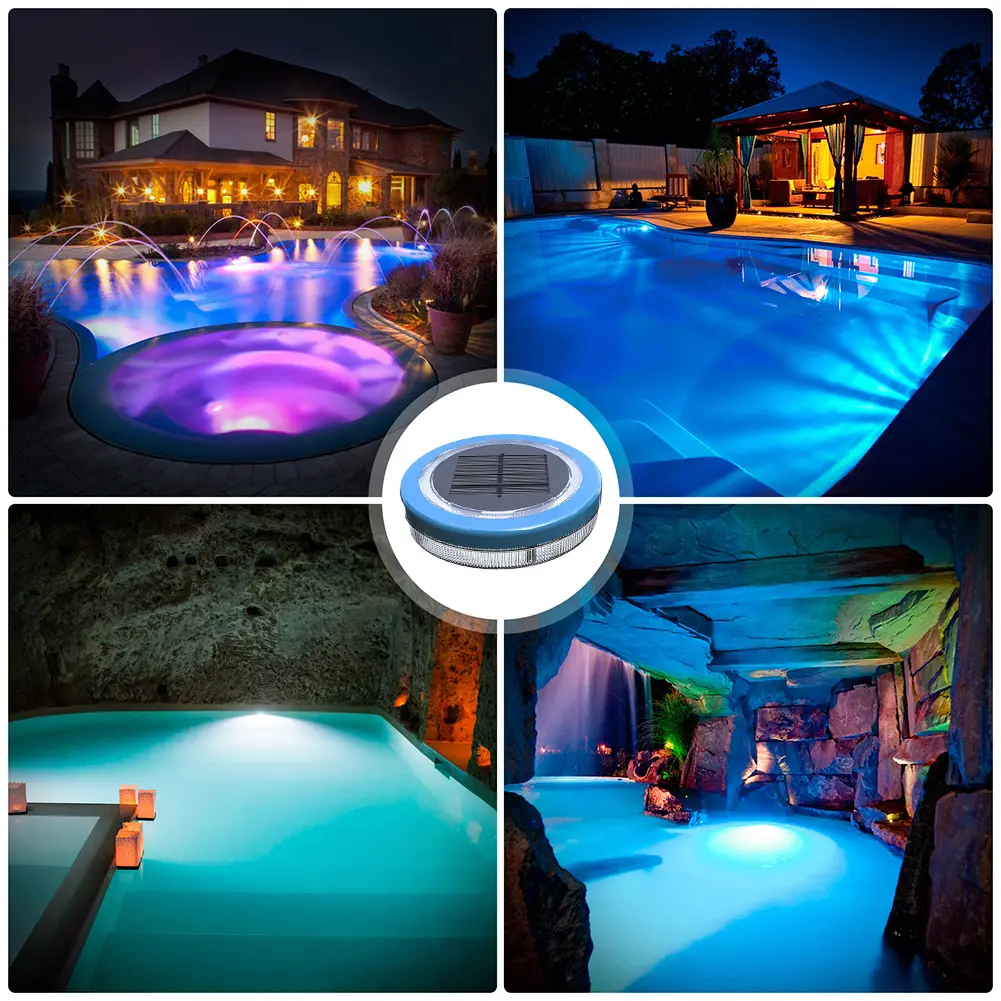 Solar Floating Pool Light Waterproof Swimming Pool Lamp Upgraded LED Garden Underwater Floating Light Outdoor Decorative Lights