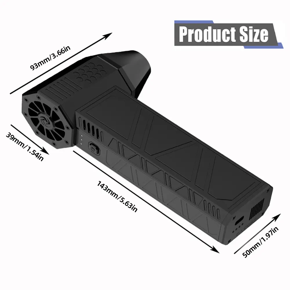 130000RPM Violent Blower Mini Turbo Jet Fan Handheld Brushless Motor Industrial Duct Fan Compression Blower Keyboard Car Cleaner