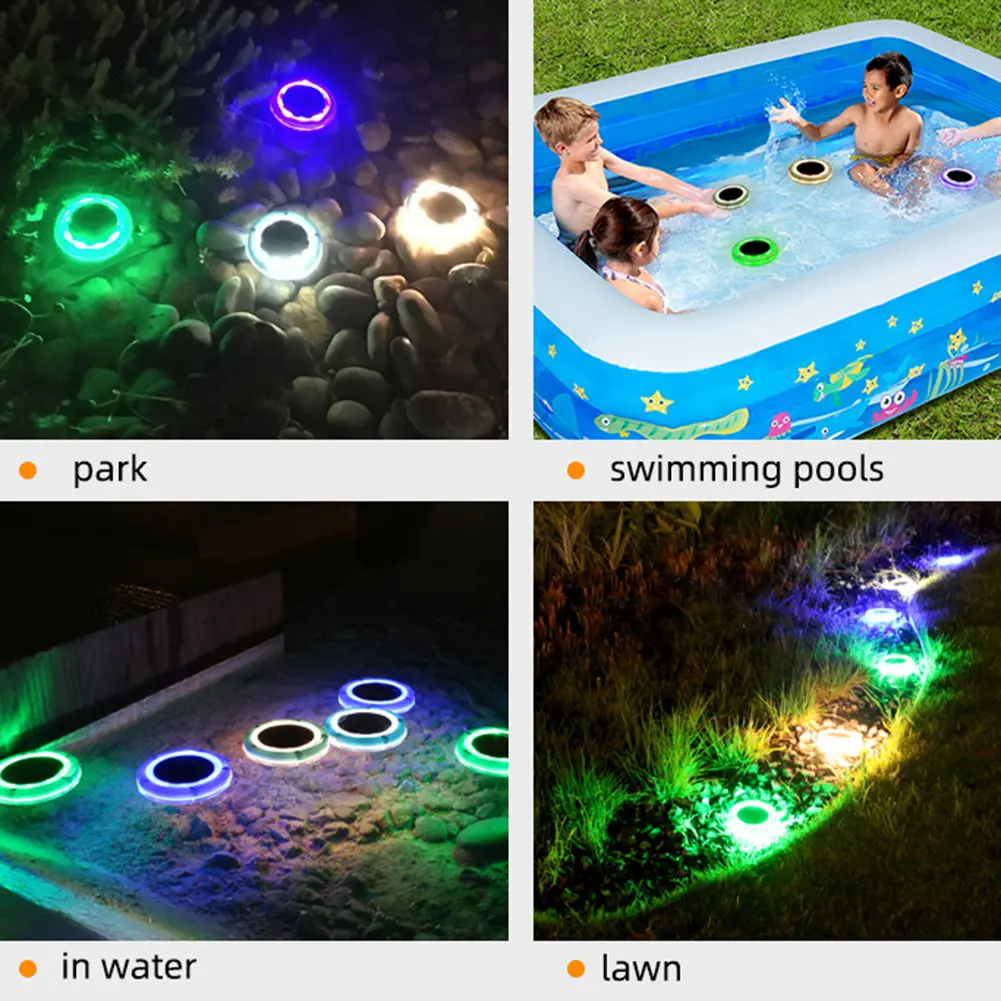 Solar Floating Pool Light Waterproof Swimming Pool Lamp Upgraded LED Garden Underwater Floating Light Outdoor Decorative Lights