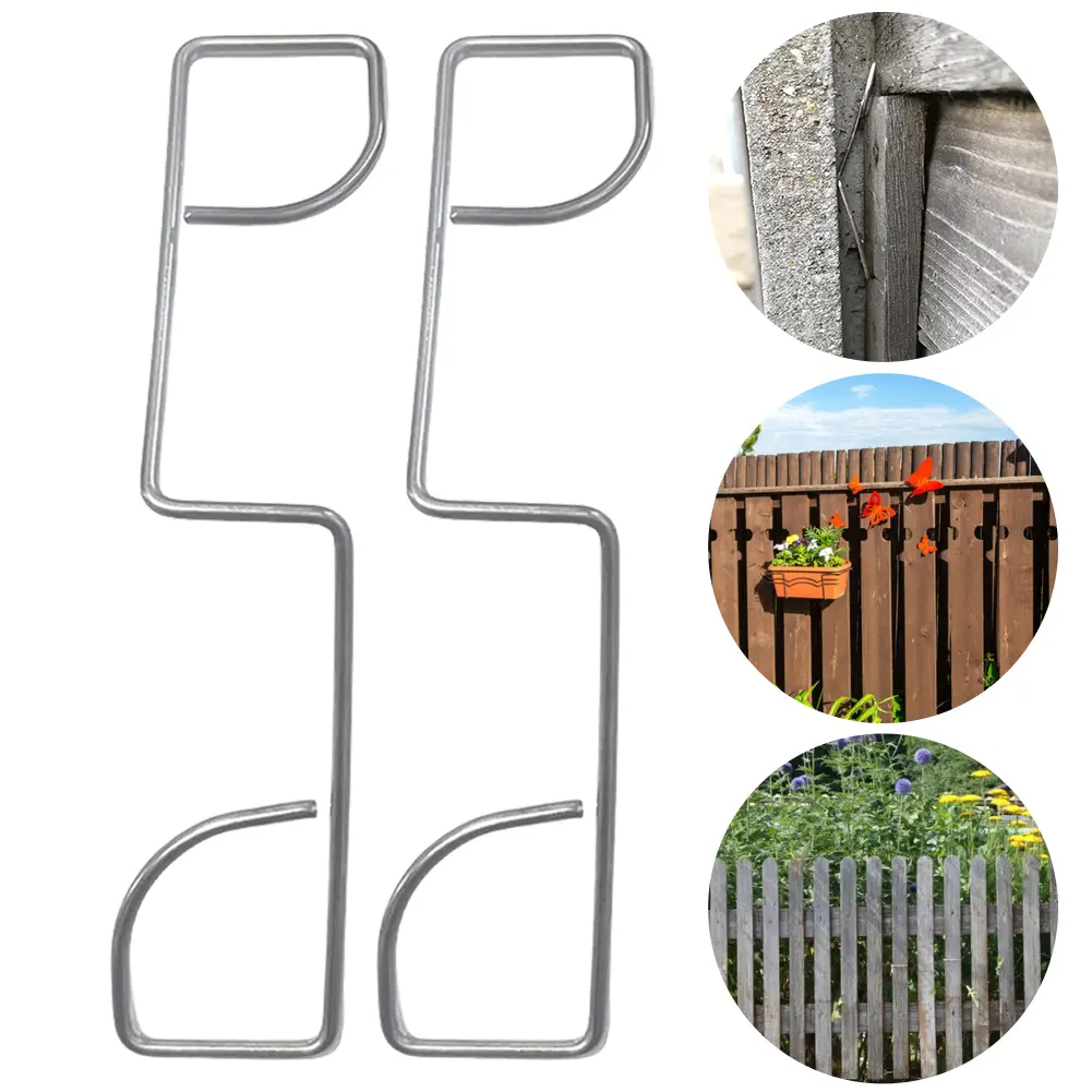 25Pcs Fence Clips Rust Proof Fence Rattle Stoppers Wear Resist Garden Fence Fixing Clips for Farm Road Sports Field Lawn Terrace