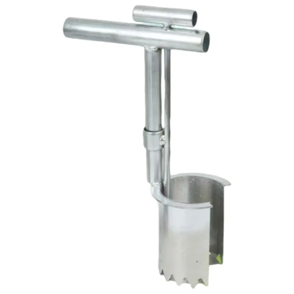 Handheld Garden Barrel Transplanter Metal Agricultural Puncher Plant Flowers Diging Seedlings Artifact Planting In Greenhouse