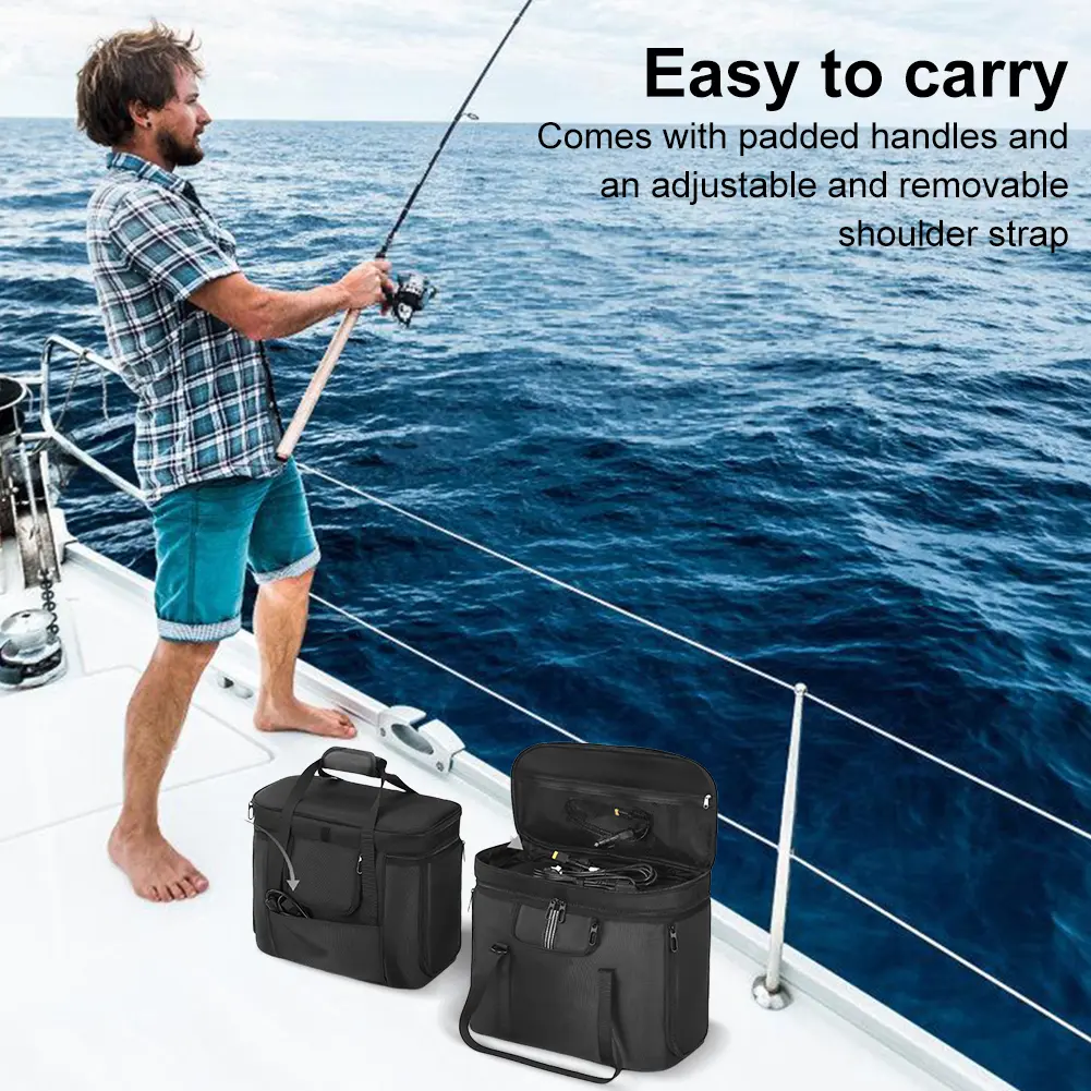 Carrying Case Portable Power Station Bag Waterproof Storage Case Dustproof with Shoulder Strap & Handle for Ecoflow Delta 3 Plus