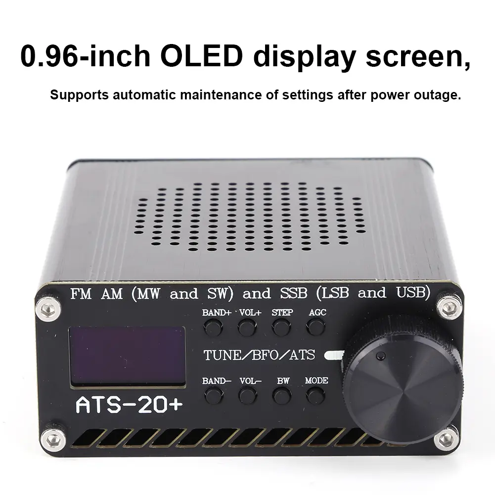 ATS-20+ ATS20 SI4732 Radio Receiver DSP SDR Receiver FM AM (MW and SW) and SSB (LSB and USB) All Band Radio Receiver
