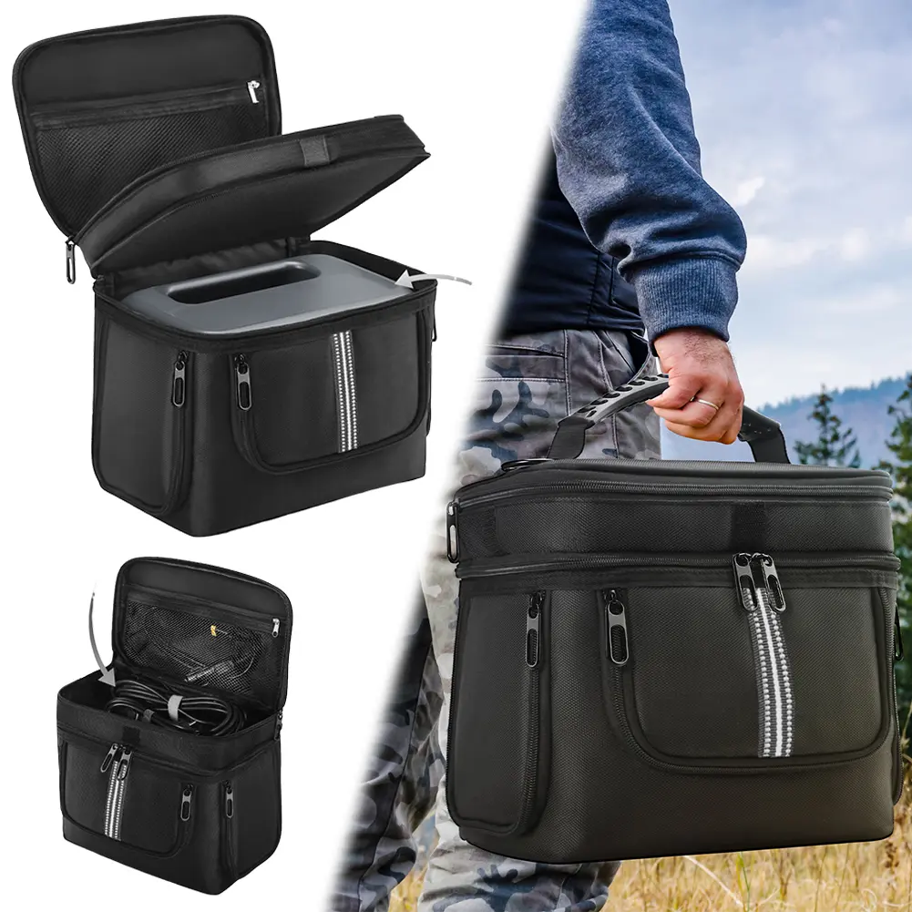 Carrying Case for BLUETTI Portable Power Station AC2A Bag Storage Case Protective Case Anti-drop with Shoulder Strap & Handle