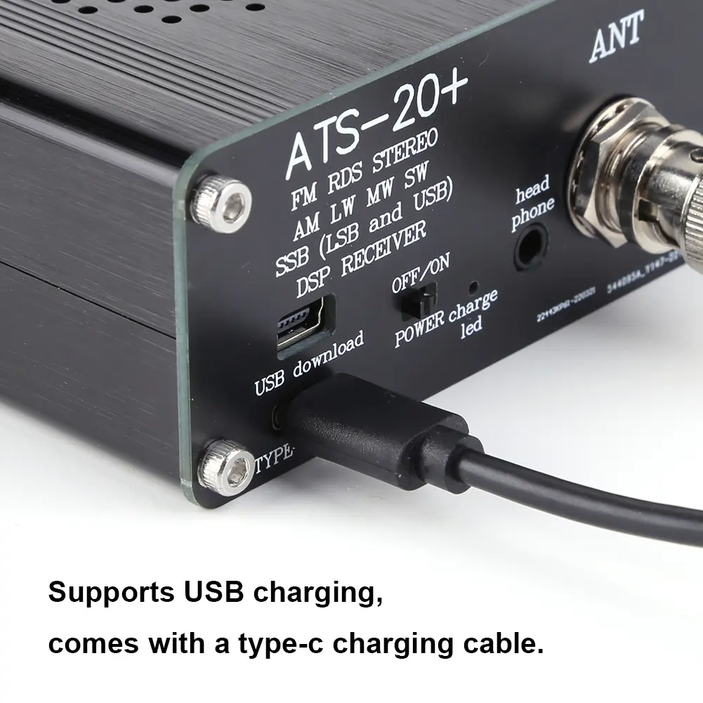 ATS-20+ ATS20 SI4732 Radio Receiver DSP SDR Receiver FM AM (MW and SW) and SSB (LSB and USB) All Band Radio Receiver