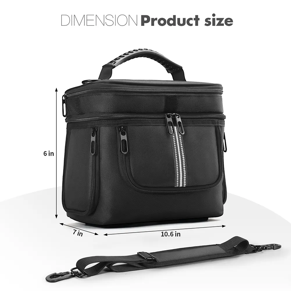 Carrying Case for BLUETTI Portable Power Station AC2A Bag Storage Case Protective Case Anti-drop with Shoulder Strap & Handle