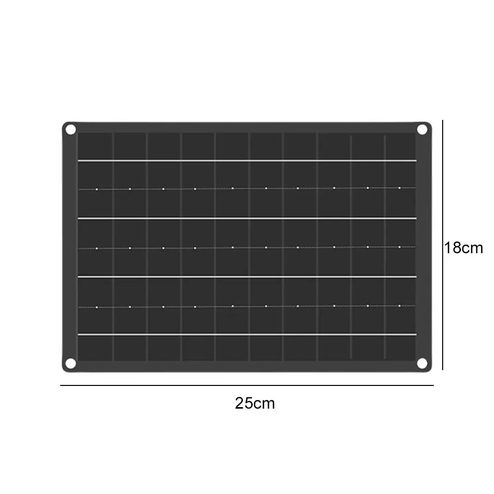 USB Solar Panel Charger 18V 10W Mini Solar Panel Solar Phone Charger Waterproof Solar Panel for Outdoor Emergency