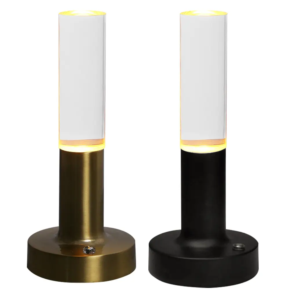 LED Touch Night Light Rechargeable Portable Cordless Table Lamp Stepless Dimming Wireless Atmosphere Light for Home Office Decor