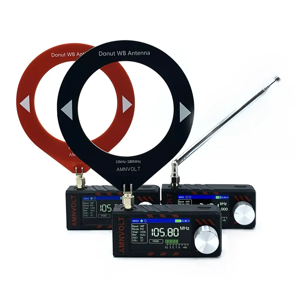 SI4732 0.5-108mhz Pocket Mini Radio LSB USB AM FM FM/AM Radio with 2pcs Antenna All Band Radio Receiver HF SW MW VHF Radio