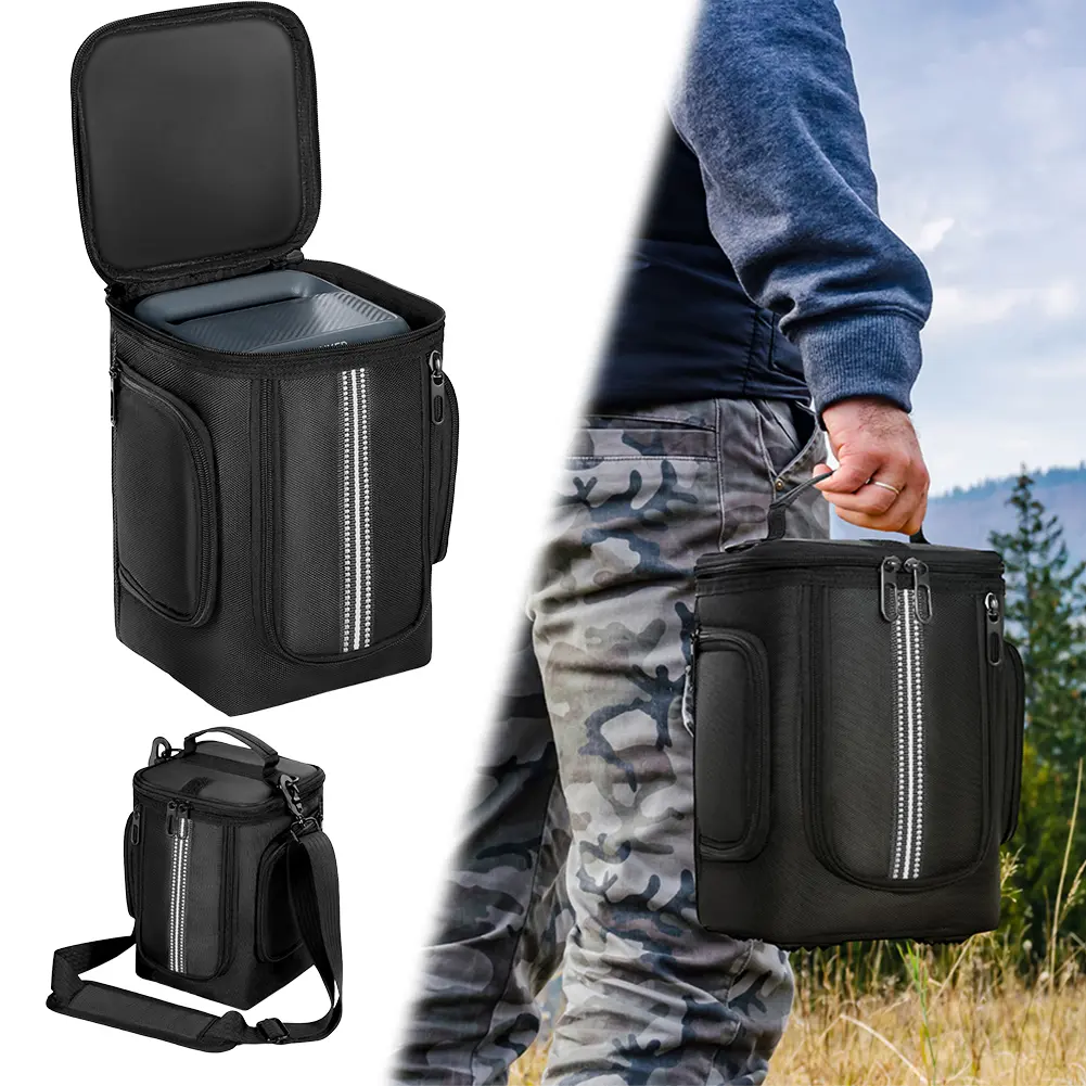 Carrying Case for Anker C300/C300 DC Portable Power Station Bag Travel Carrying Bag Protective Case with Shoulder Strap & Handle