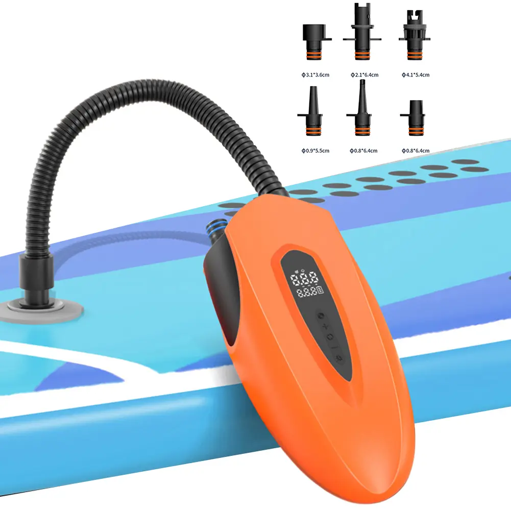 20PSI SUP Board Pump with Auto Shut Off SUP Boat Inflatable Pump Digital Display Electric Air Pump for Inflatables Kayaks Boats