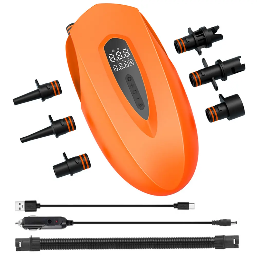 20PSI SUP Board Pump with Auto Shut Off SUP Boat Inflatable Pump Digital Display Electric Air Pump for Inflatables Kayaks Boats