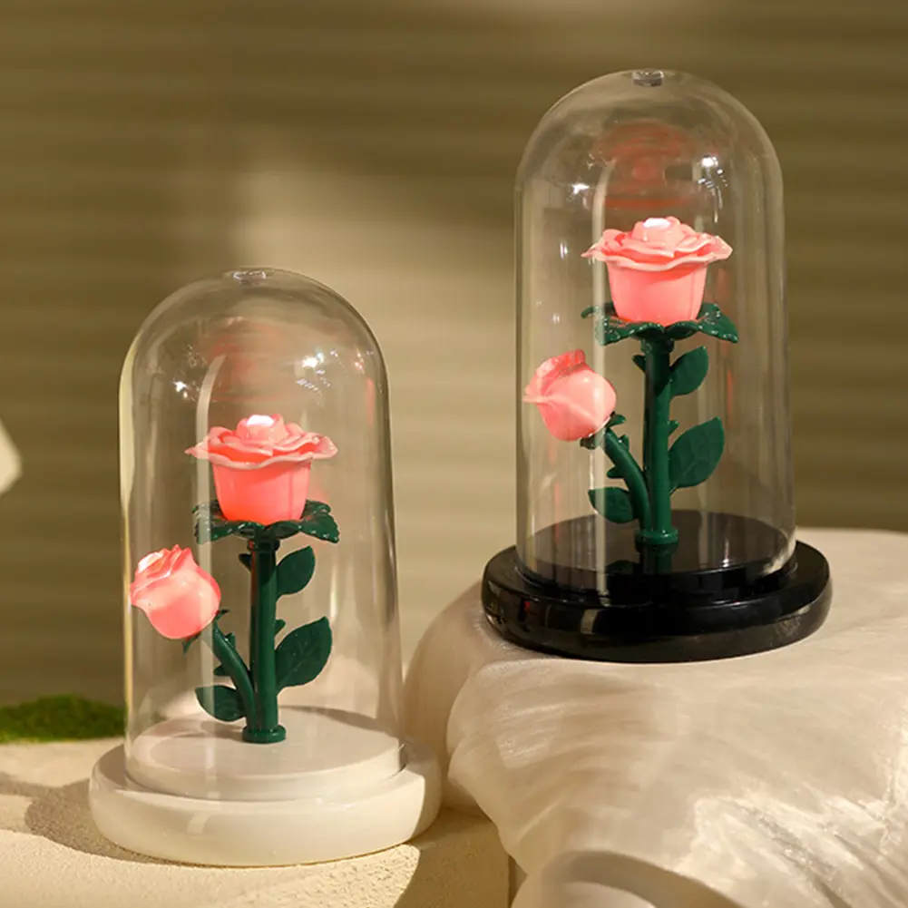 Eternal Rose Atmosphere Light Preserved Rose Night Lamp Gifts for Her Mother Wife Grandma