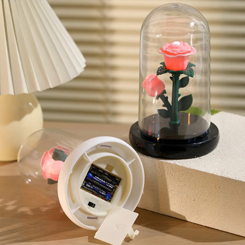Eternal Rose Atmosphere Light Preserved Rose Night Lamp Gifts for Her Mother Wife Grandma