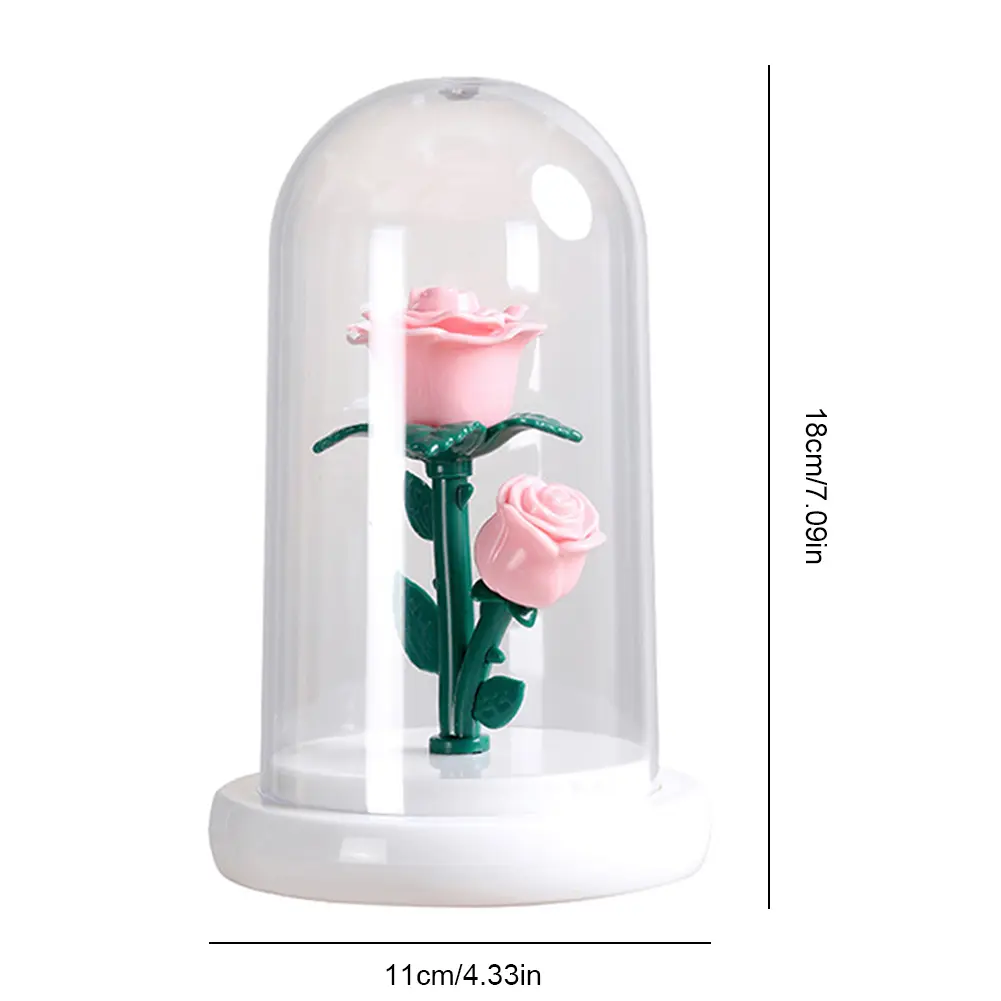 Eternal Rose Atmosphere Light Preserved Rose Night Lamp Gifts for Her Mother Wife Grandma