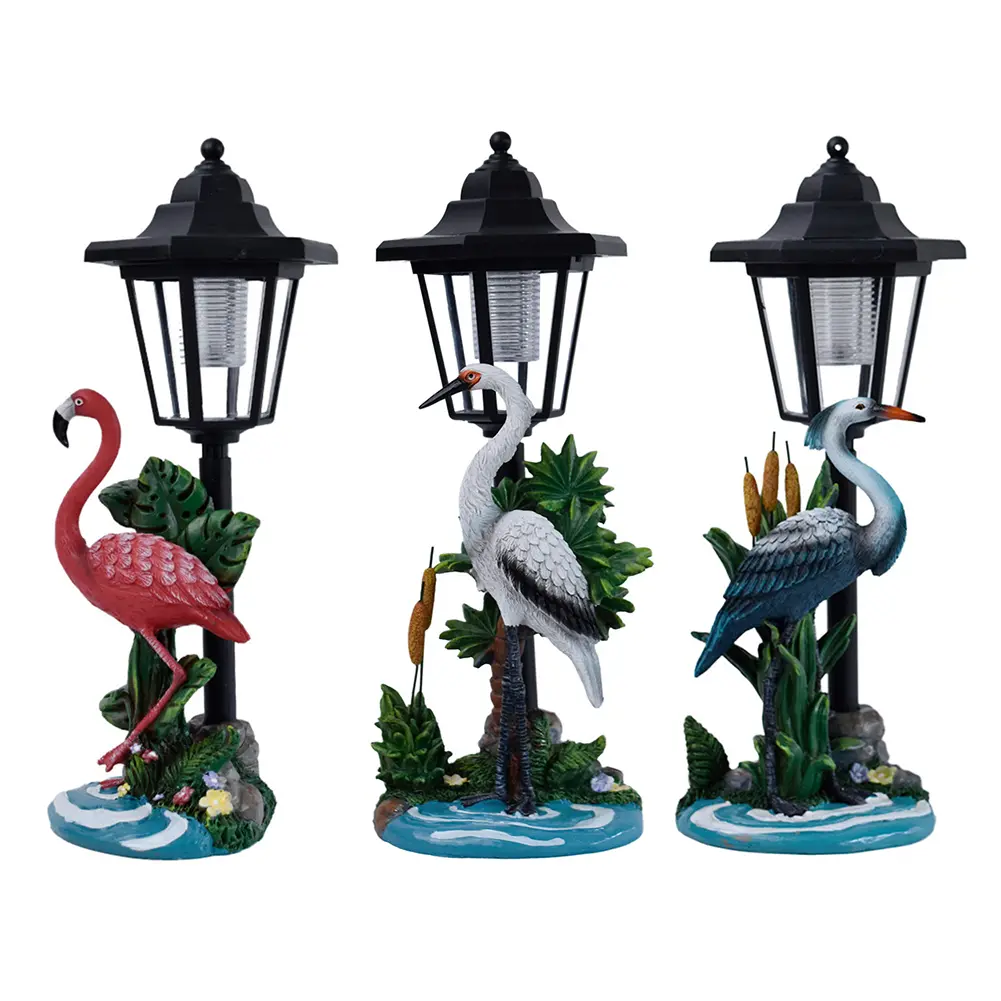 Garden Bird Statue Solar Garden Lights Resin Solar Bird Outdoor Statues for Yard Patio Lawn Birthday Gift for Women Mom Grandma