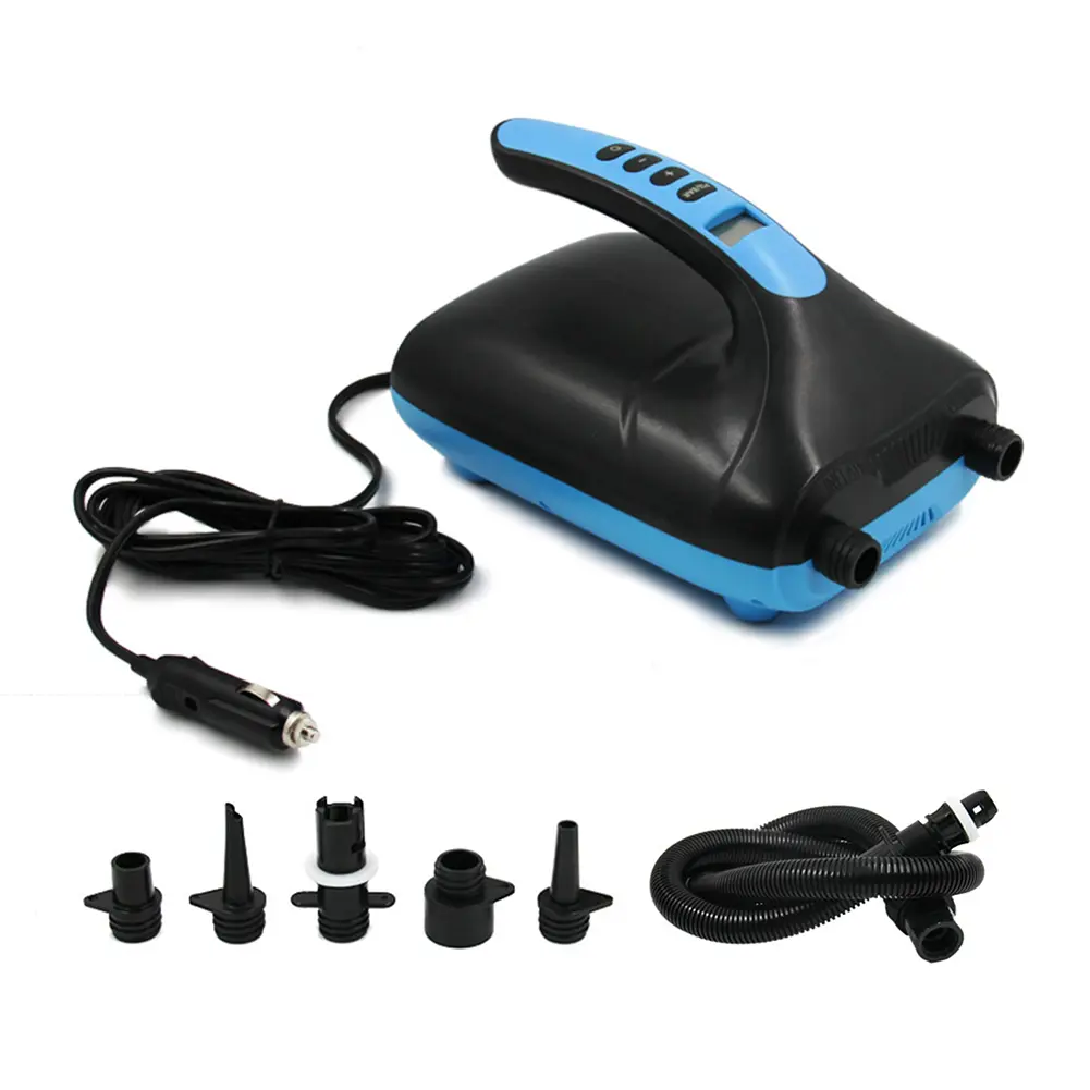 20PSI SUP Board Pump with Auto Shut Off SUP Boat Inflatable Pump LCD Display Electric Air Pump for Stand Up Paddle Board