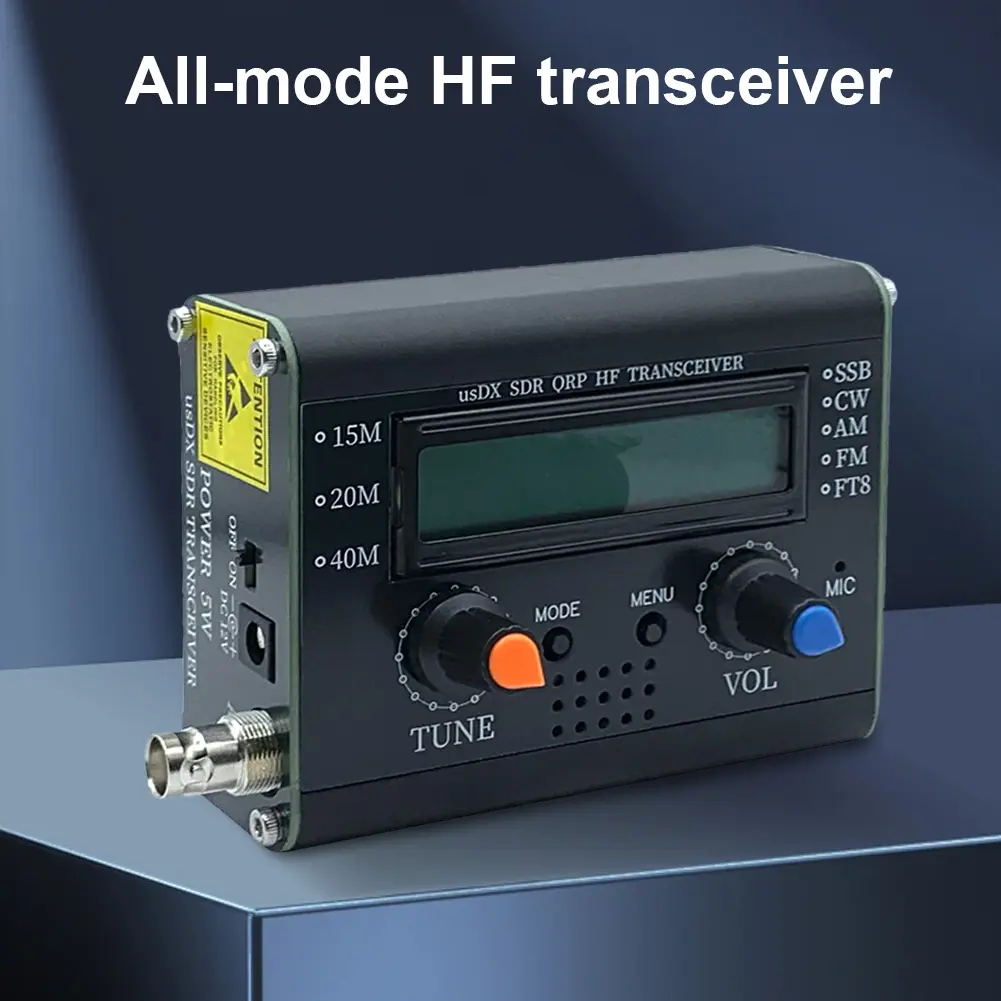 5W UsDX All Mode HF Transceiver QCX-SSB To SSB 3-Band All Mode Transceiver High Frequency Transceiver with Handheld Mic