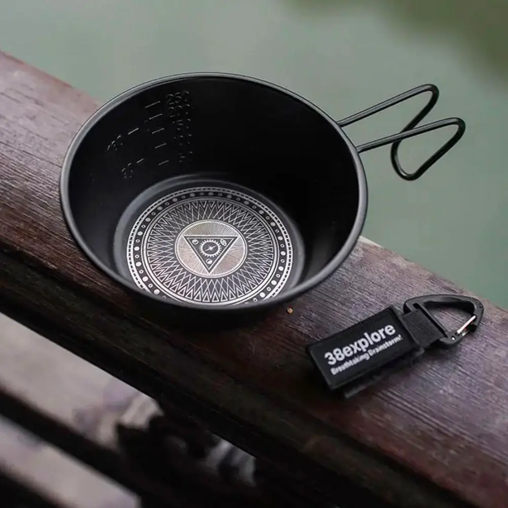 280ml Outdoor Sierra Bowl 304 Stainless Steel Portable Camp Bowl Non-Stick Travel Picnic Bowl Outdoor Camping Cutlery