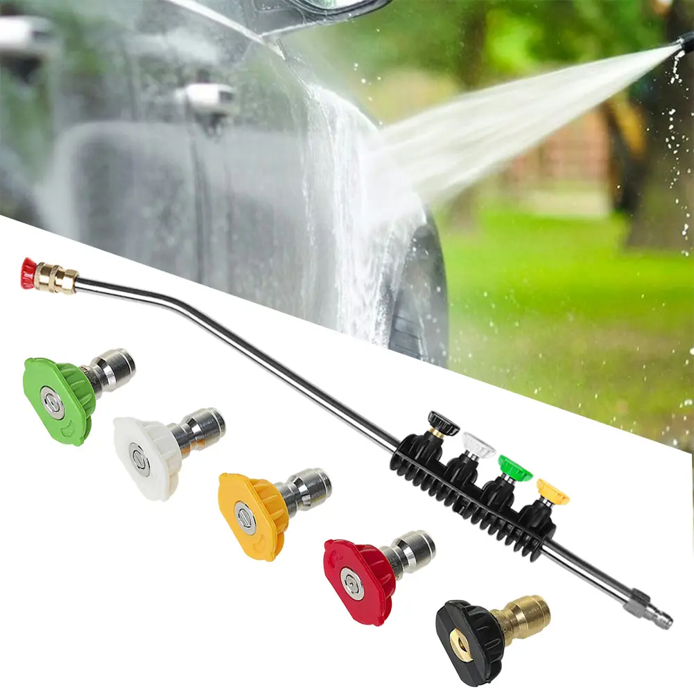 Pressure Washer Lance Extension Nozzles 2600PSI Spray Gun Wand Lance Power Pressure Washer Extension With 1/4 Quick Connect