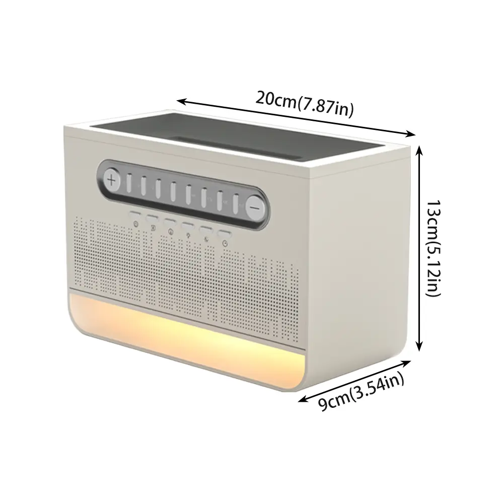 Sound Machine Portable White Noise Speaker with 8 Nature Sounds Bluetooth-compatible Speaker Timing for Babies Kids Adults