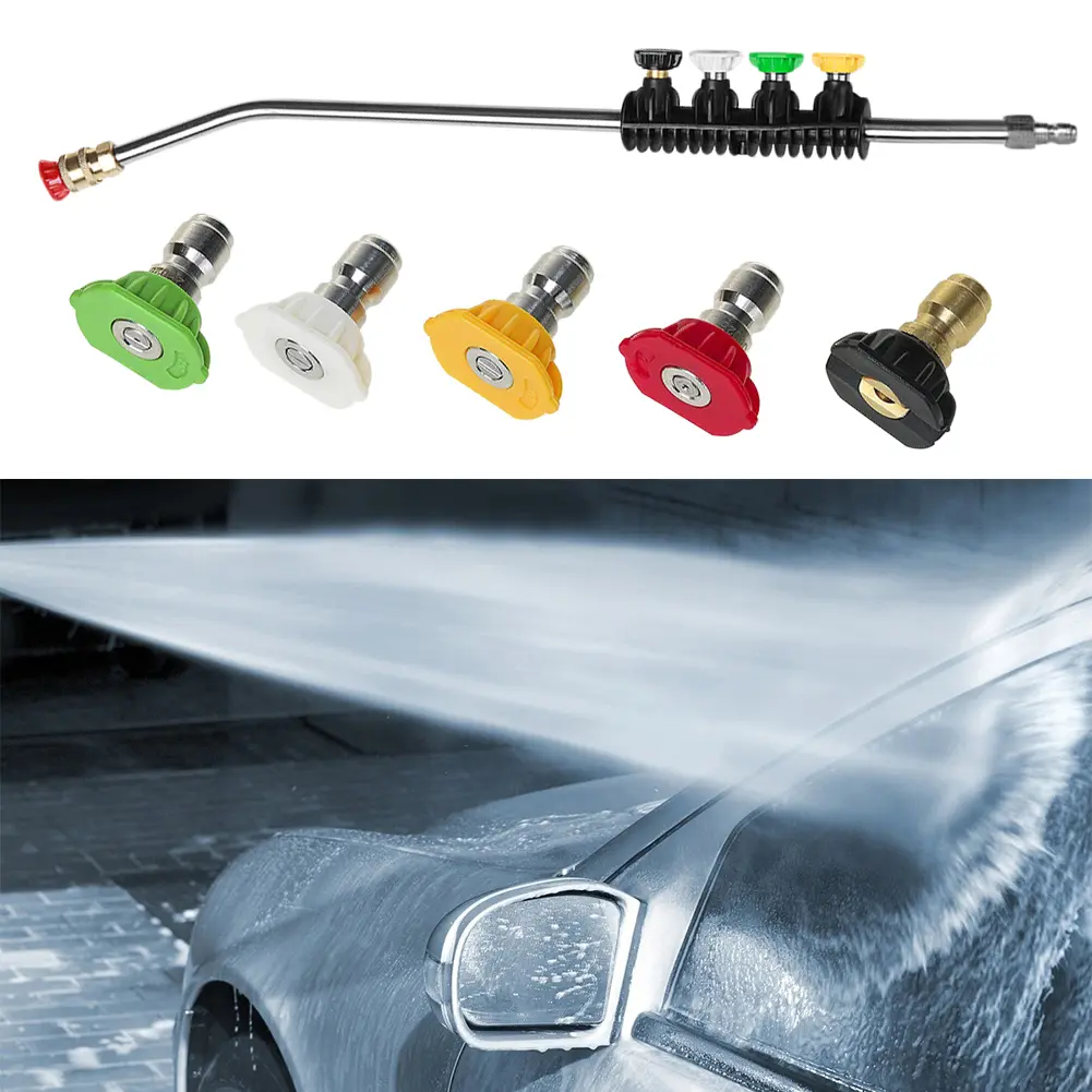 Pressure Washer Lance Extension Nozzles 2600PSI Spray Gun Wand Lance Power Pressure Washer Extension With 1/4 Quick Connect