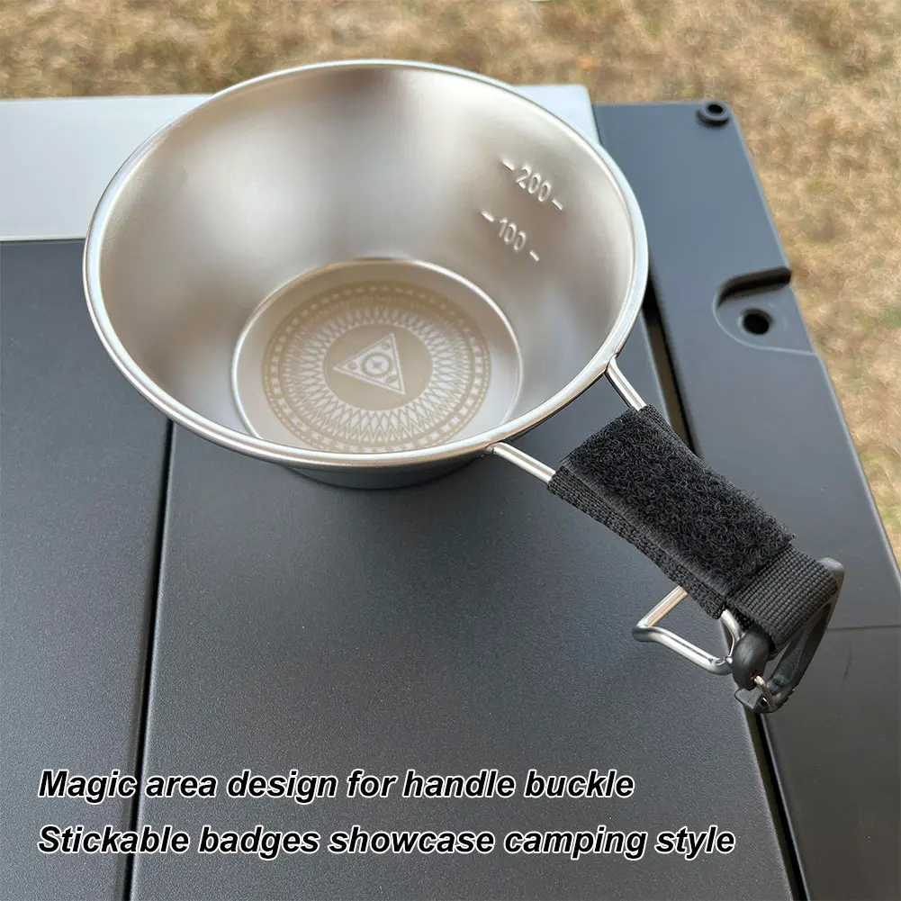 280ml Outdoor Sierra Bowl 304 Stainless Steel Portable Camp Bowl Non-Stick Barbecue Sierra Bowl for Hiking Camping