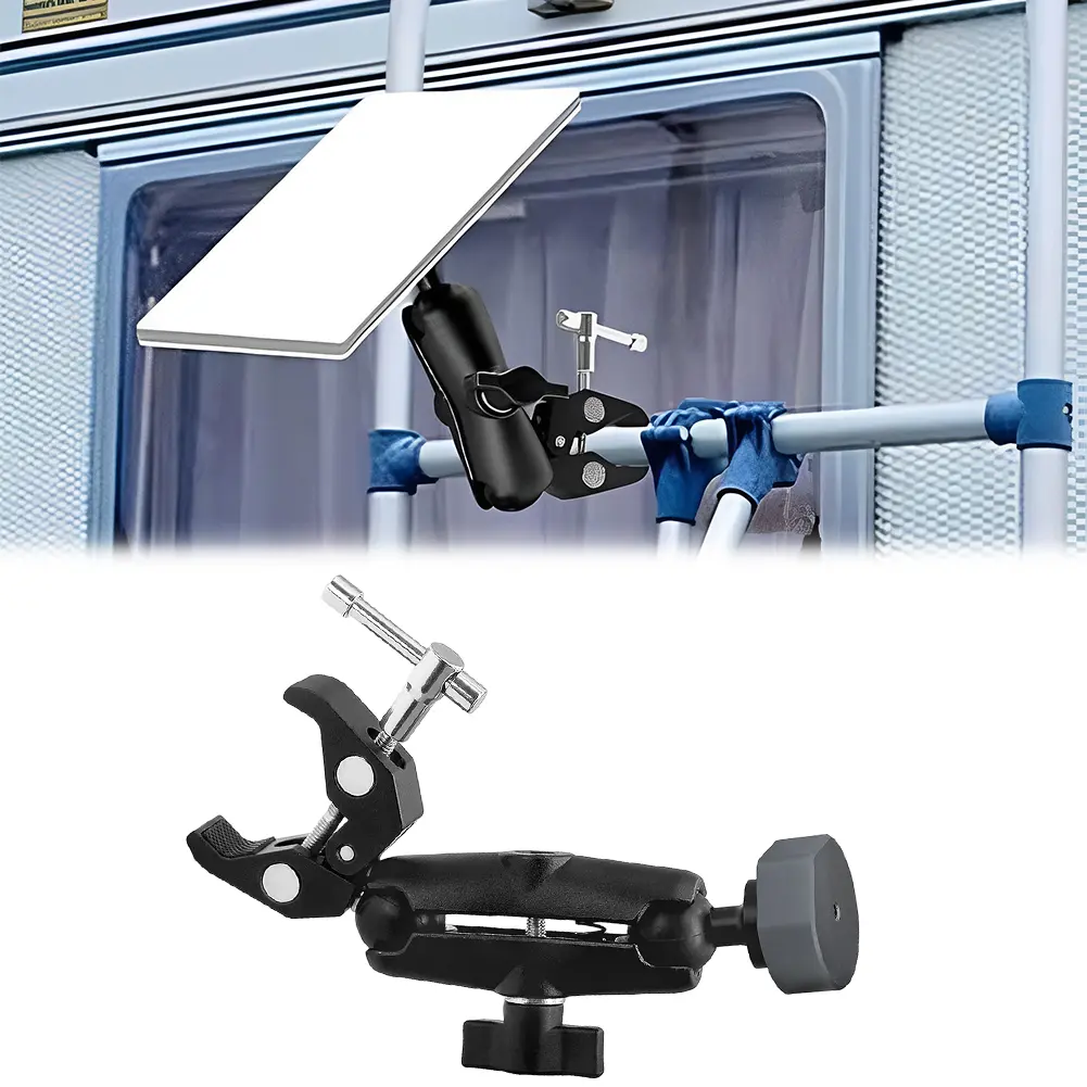 For Starlink Mini Clamp Bracket Kit Adjustable Clamp Mount RV Mount for RV Ladders Roof Rack Balcony