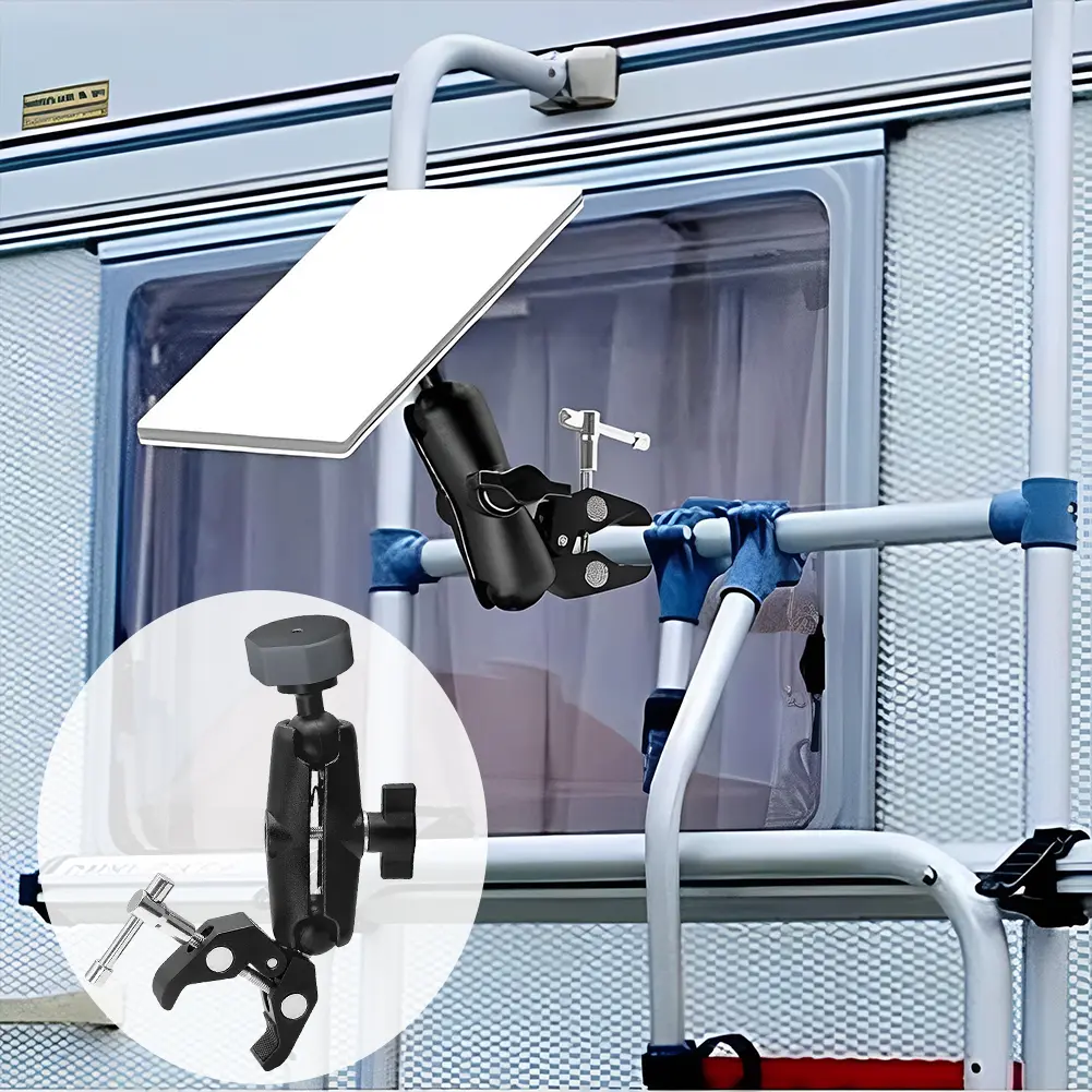 For Starlink Mini Clamp Bracket Kit Adjustable Clamp Mount RV Mount for RV Ladders Roof Rack Balcony