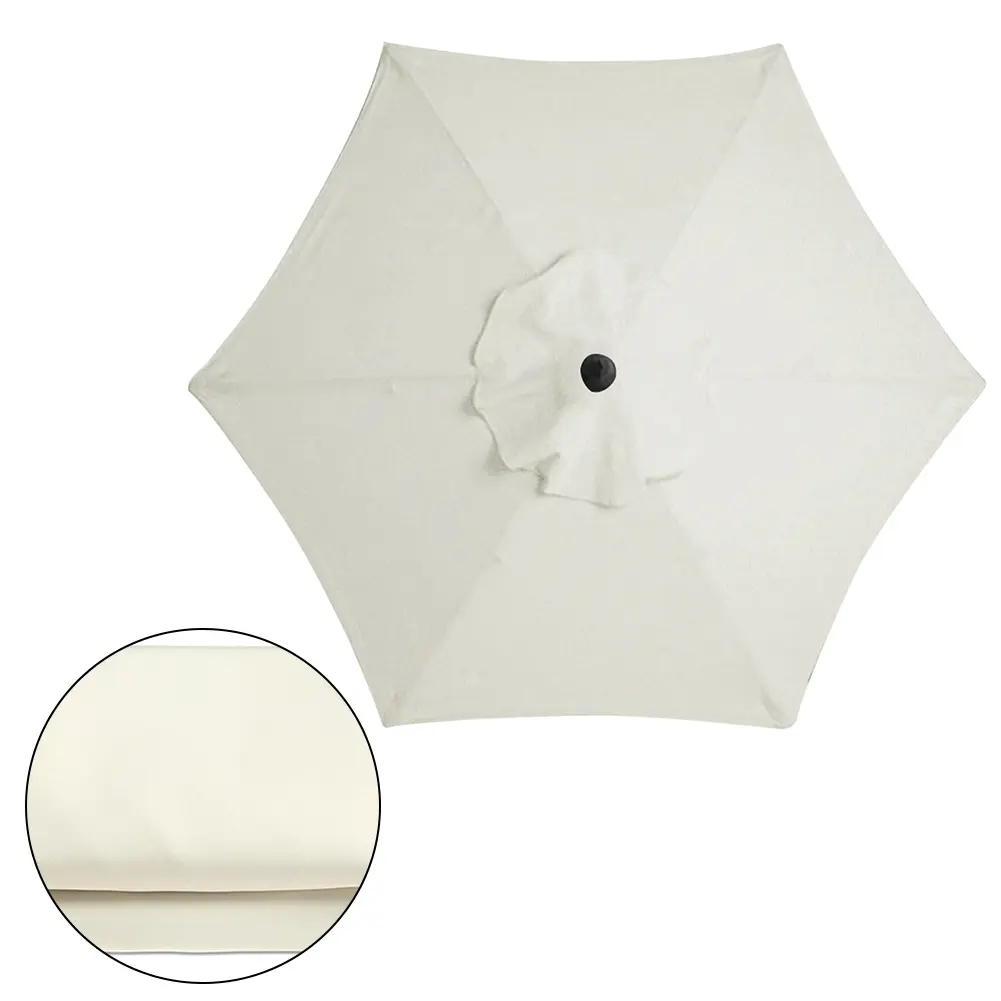 6 Bones Parasol Umbrella Surface Without Stand 2m Parasol Replaceable Cloth UV Protection Detachable for Outdoor Beach Garden