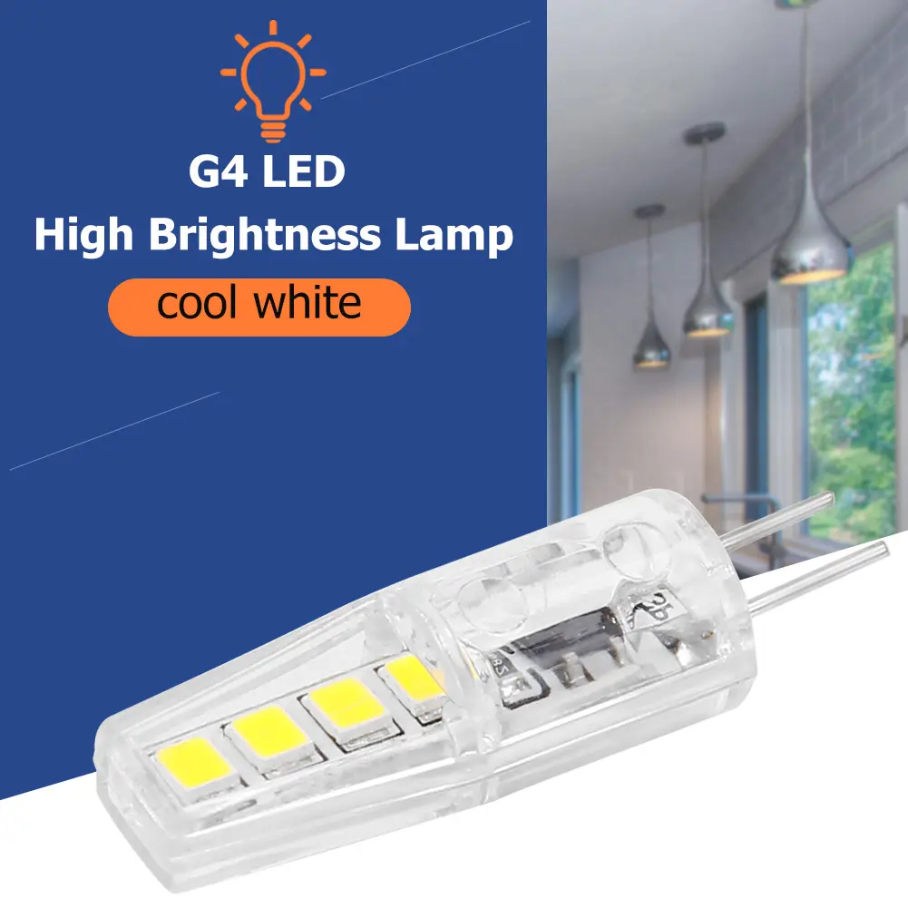 1-10pcs LED G4 8 LED 2W Light Bulb AC/DC 220V LED Lamp COB Spotlight Chandelier Lighting Replace Halogen Lamps