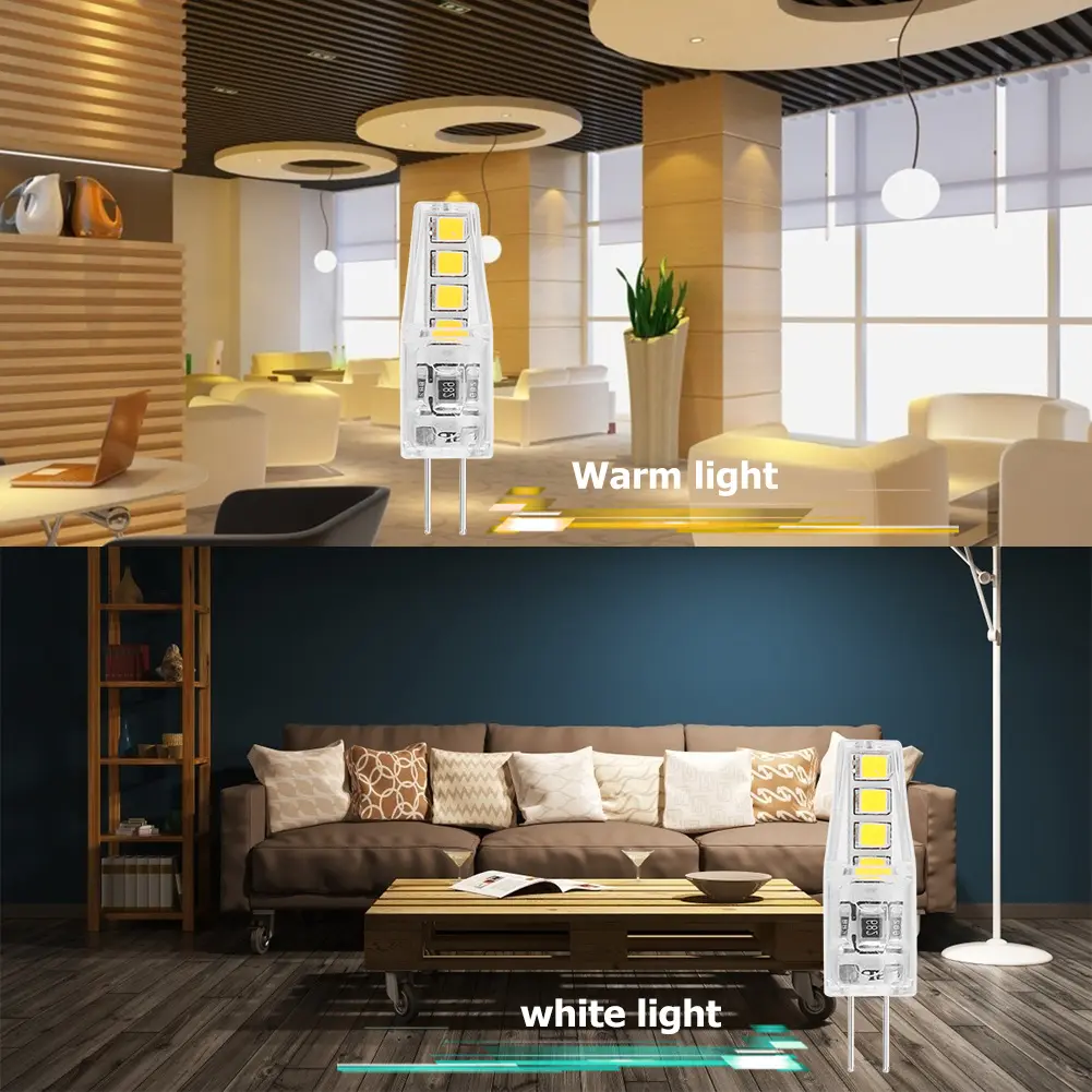 1-10pcs LED G4 8 LED 2W Light Bulb AC/DC 220V LED Lamp COB Spotlight Chandelier Lighting Replace Halogen Lamps