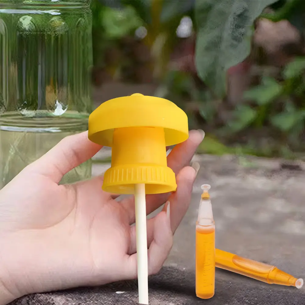 20Pcs Fruit Fly Traps with Fly Attractant Liquid Plastic Fruit Fly Killer Reusable Pest Insect Catcher for Home Farm Orchard