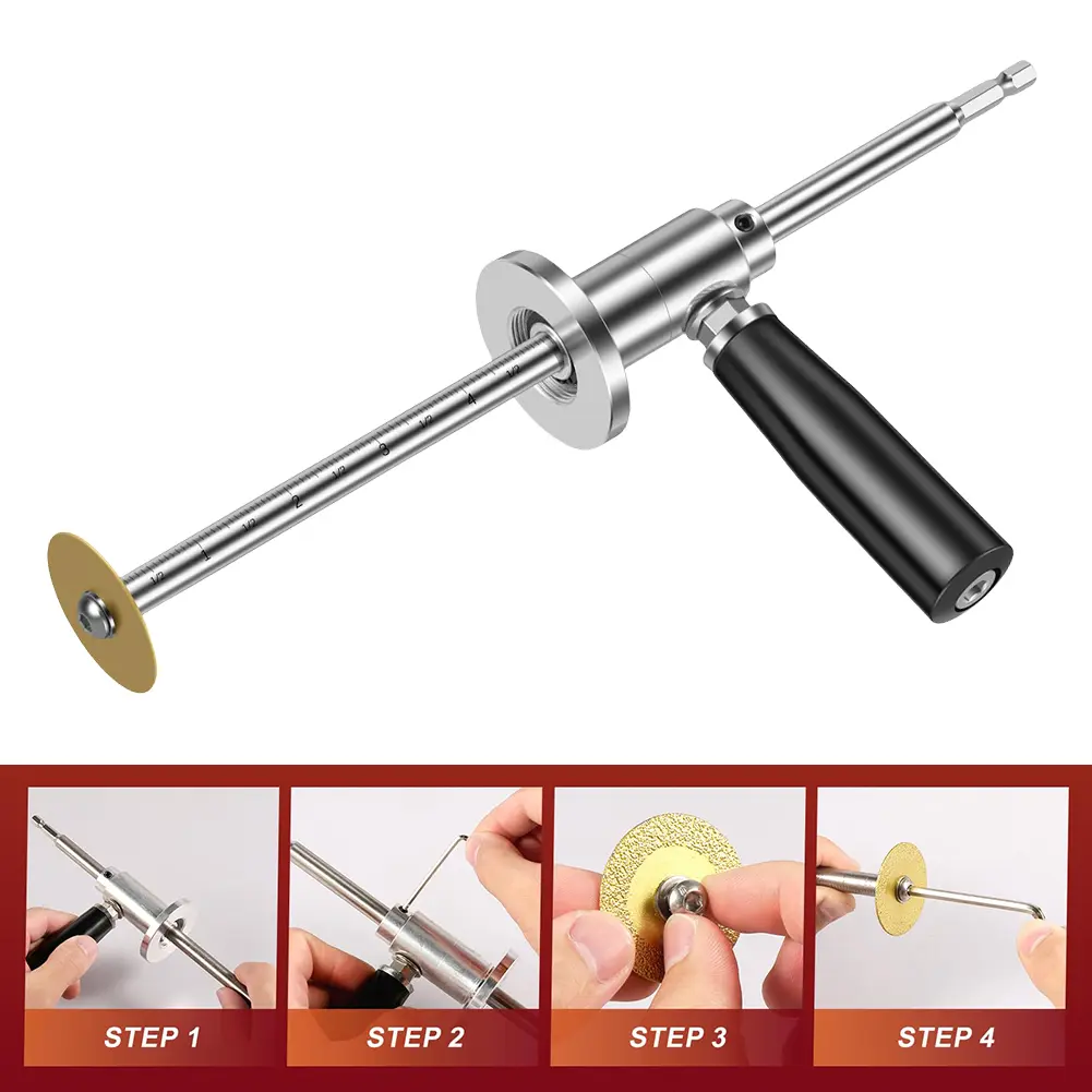 Inside PVC Pipe Cutter Internal Plastic Pipe Cutter Stainless Steel Plumbing Inside Cutter Tool for Impact Drivers and Drills