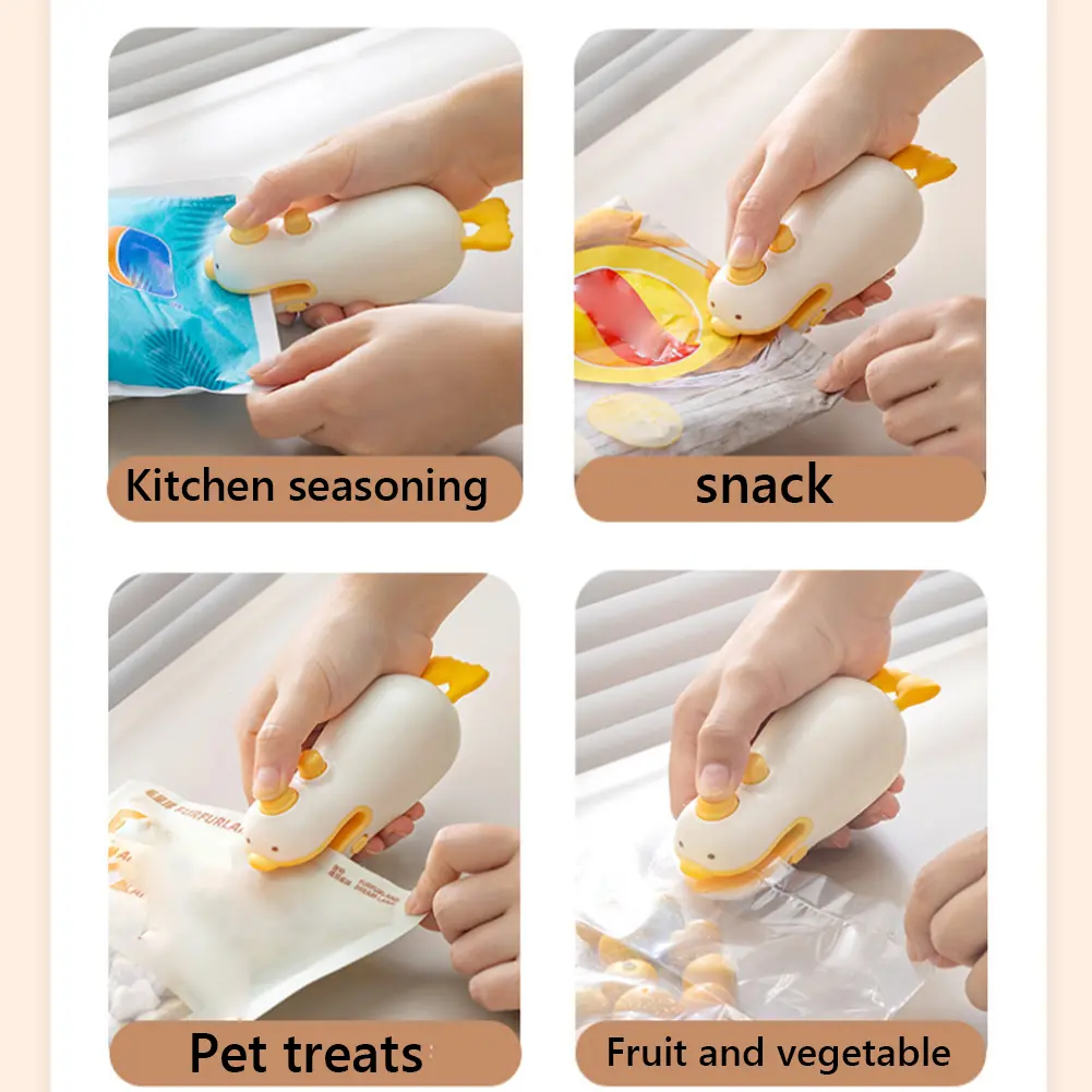 Mini Heat Bag Sealing Machine Package Sealer Bags Thermal Plastic Food Bag Closure Portable Sealer Packing Kitchen Accessories