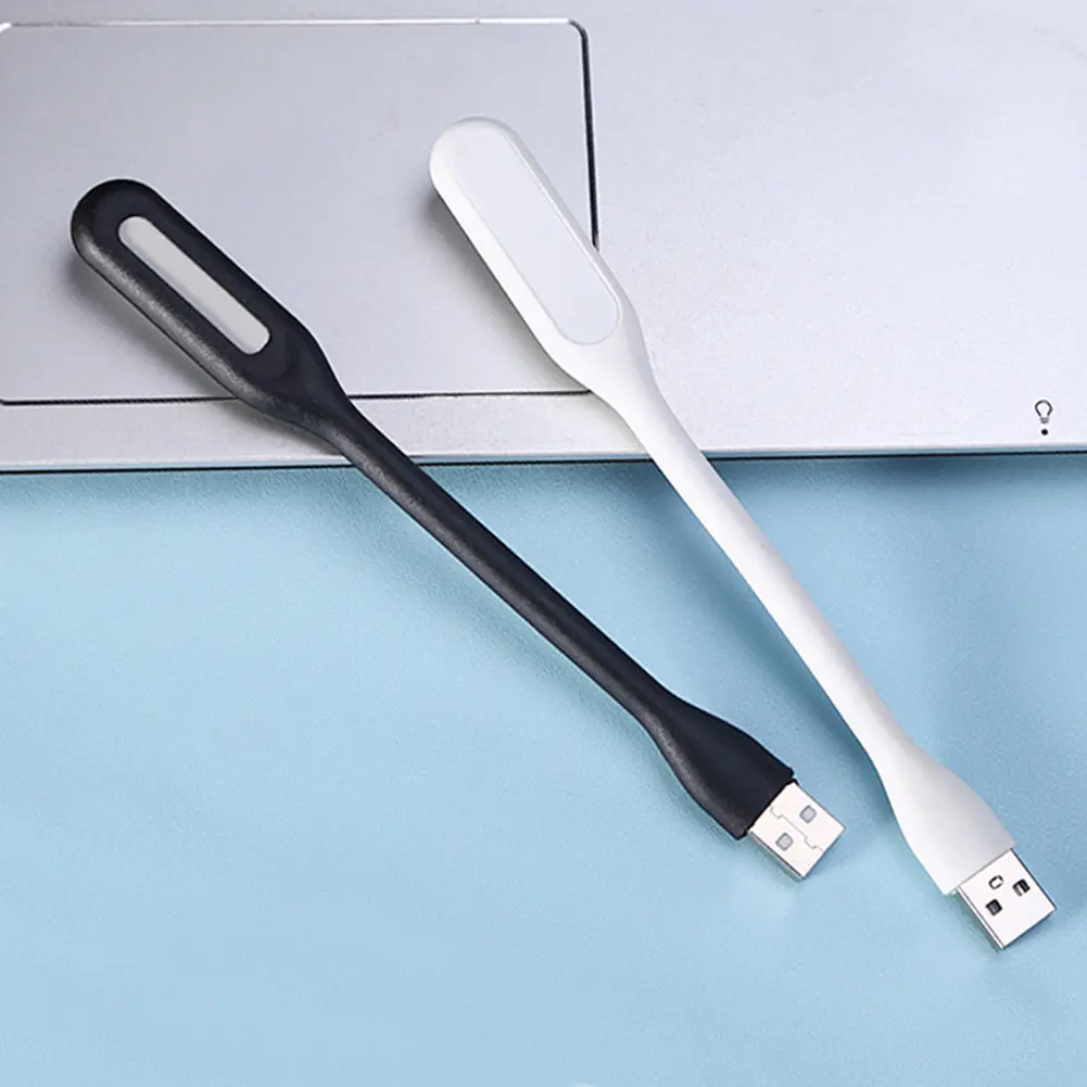1-5PCS USB Book Light Portable Mini Night Light Flexible Bendable Reading Light for Table Lamp PC Computer Laptop Notebook