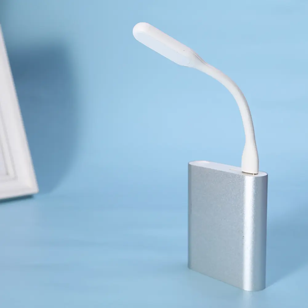 1-5PCS USB Book Light Portable Mini Night Light Flexible Bendable Reading Light for Table Lamp PC Computer Laptop Notebook