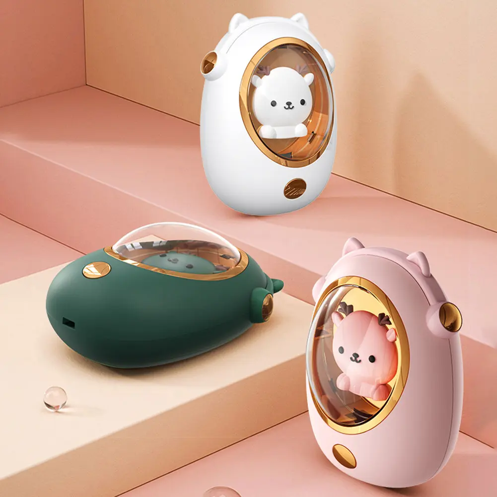 1200/2400mAh Mini Hand Warmer USB Rechargeable Pocket Hand Warmer Mobile Power Bank Cute Warmer Electric Hands Heater For Office