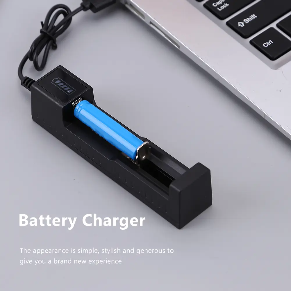 Universal USB Battery Charger AC 110-240V 50/60Hz 4 Bay Smart Charger for 18650 21700 22650 16340 Accessories