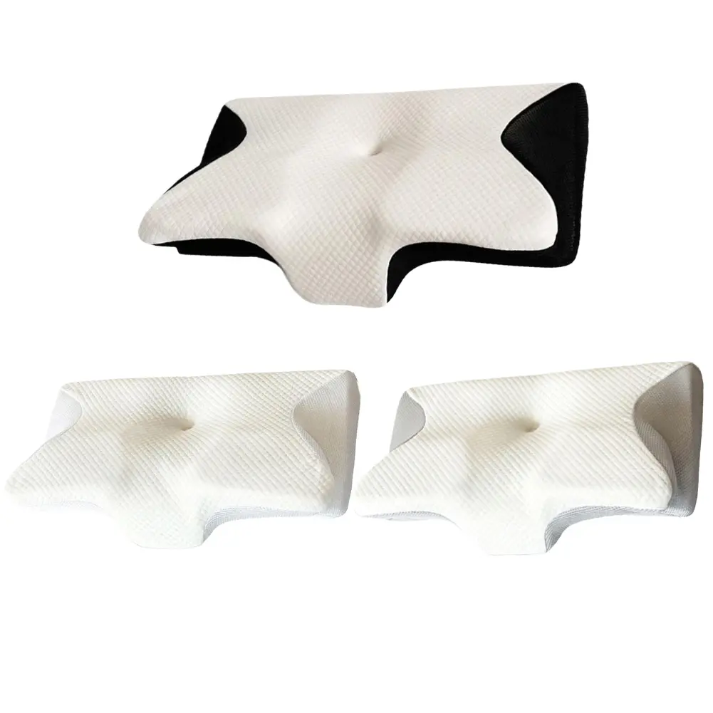 Memory Foam Cervical Pillow Slow Rebound Contoured Support Pillows Lightweight Comfortable Neck Pillow for Sleeping Neck Support