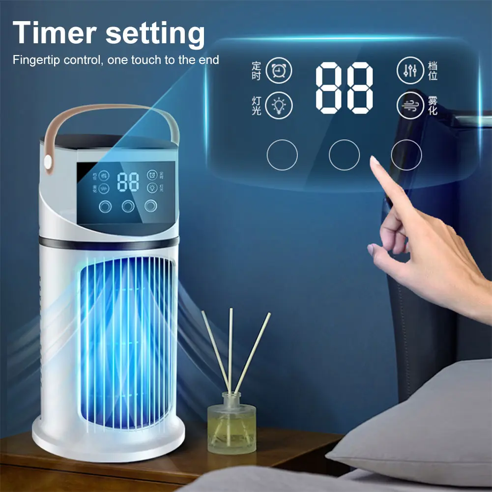Portable Air Conditioner USB Fan Mini Humidifier Water Cooling Fan Silent Desktop Air Conditioning air cooler For Home Office