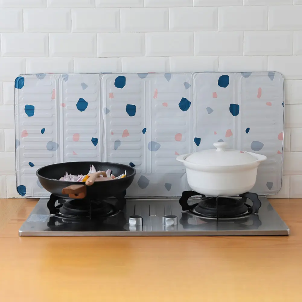 Kitchen Oil Proof Guard Aluminum Foil Gas Stove Oil Splash Guard Kitchen Gas Stove Baffle Kitchen Supplies